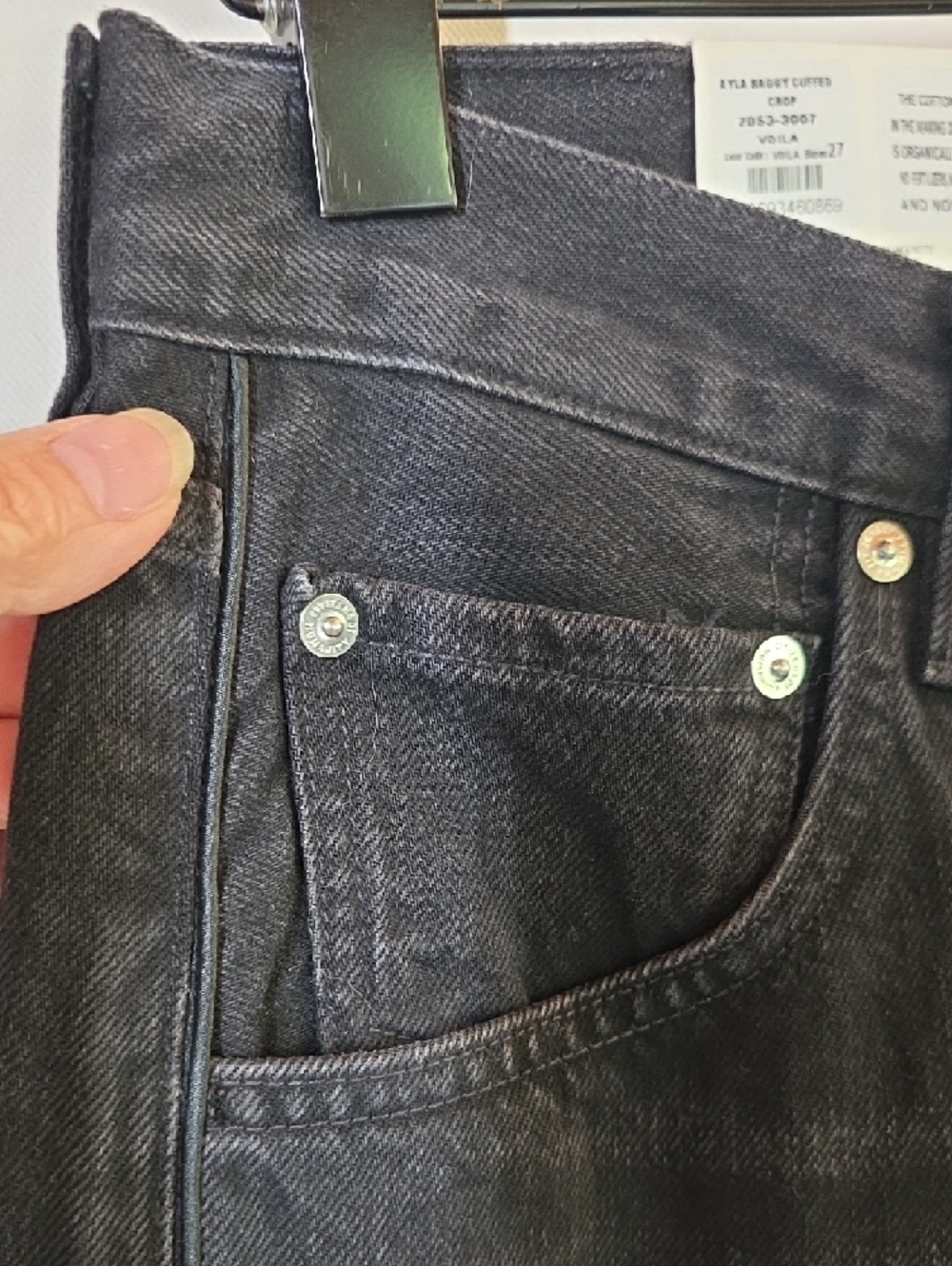 NEW $268 CITIZENS OF HUMANITY AYLA BAGGY CUFF CROP JEANS IN VOILA SIZE W27 - Picture 12 of 16
